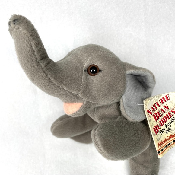 Vintage Nature Bean Buddies Elephant Plush - Picture 4 of 11